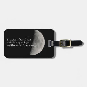 Étiquette À Bagage Inspiré par la lune et le Rilke