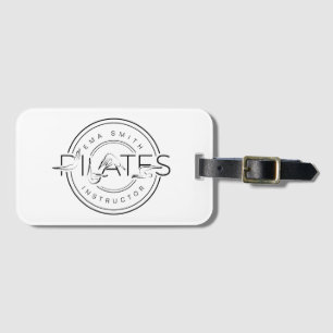 Étiquette À Bagage Instructeur de Pilates Lettres de Pilates