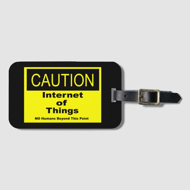 Étiquette À Bagage Internet des objets IoT Avertissement Signal d'ave (Devant Horizontal)