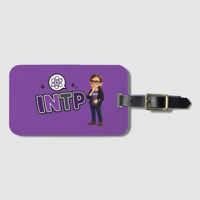 Étiquette À Bagage INTP — A Mente Investigadora (Devant Horizontal)