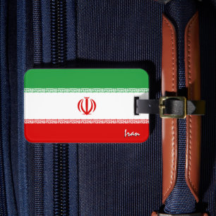 Étiquette À Bagage Iran Bagages Tags, Drapeau patriotique iranien