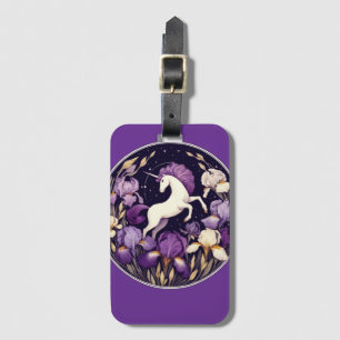 Étiquette À Bagage Iris de licorne violette Unicorns Iris