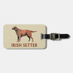 Étiquette À Bagage irish setter