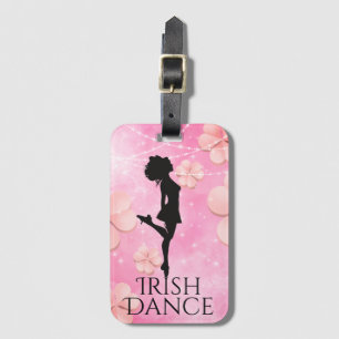 Étiquette À Bagage Irlandais Dance hard Chaussure rose Shamrock Clove