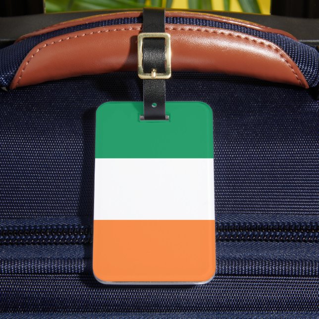 Étiquette À Bagage Irlande National Flag, standard irlandais, bannièr (Insitu Rectoal 2)