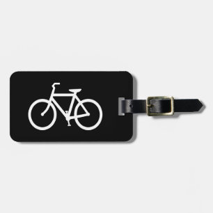 Étiquette À Bagage Itinéraire Vélo Blanc