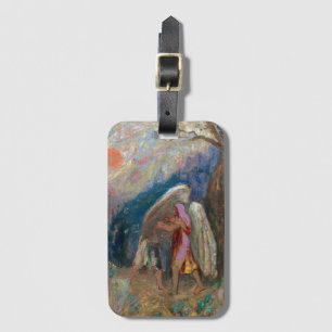 Étiquette À Bagage Jacob et l'Ange Odilon Redon
