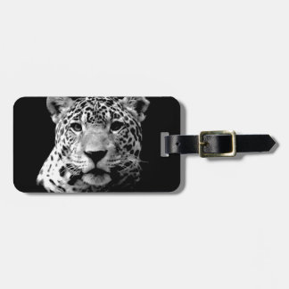 Étiquette À Bagage Jaguar noir et blanc