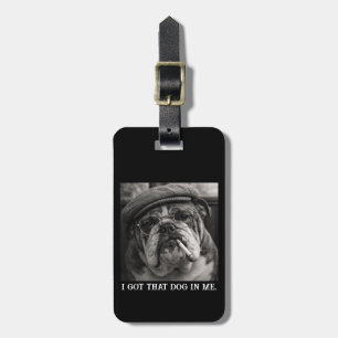 Étiquette À Bagage J'ai Ce Chien En Moi Cadeau Personnalisé Drôle De