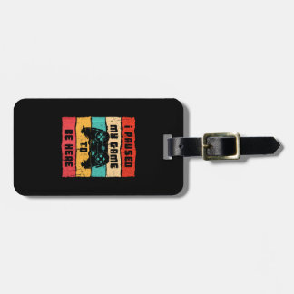 Étiquette À Bagage J'Ai Suspendu Mon Jeu Pour Être Ici, Amusant Jeux 