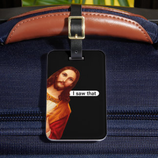 Étiquette À Bagage J'Ai Vu Que Jésus Bagage Étiquette De Voyage