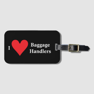 Étiquette À Bagage J'aime des bagagistes