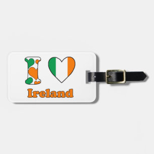 Étiquette À Bagage J'aime Irlande