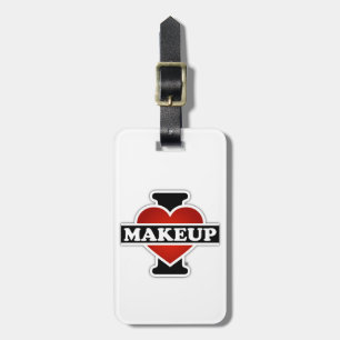 Étiquette À Bagage J'aime le maquillage