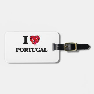 Étiquette À Bagage J'aime le Portugal