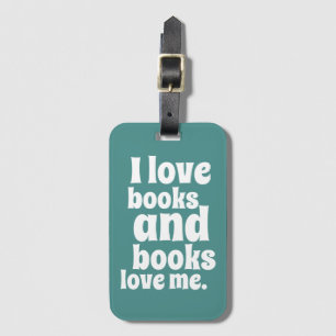 Étiquette À Bagage J'aime l'étiquette de bagage de livres (la