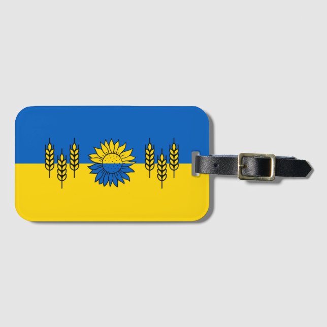 Étiquette À Bagage J'aime l'Ukraine (Devant Horizontal)