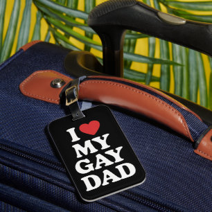 Étiquette À Bagage J'Aime Mon Gay Papa J'Aime Mon Gay Papa