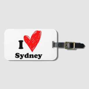Étiquette À Bagage J'aime Sydney