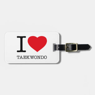 ÉTIQUETTE À BAGAGE J'AIME TAEKWONDO