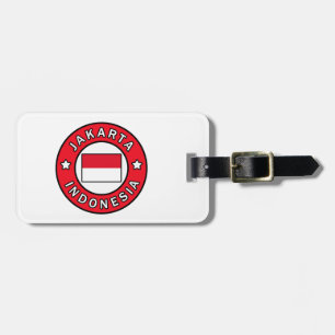 Étiquette À Bagage Jakarta Indonésie