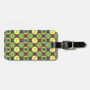 Étiquette À Bagage Jamahiri ® Libye   Motif africain