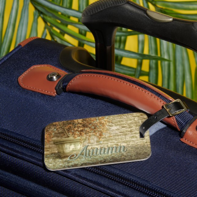 Étiquette À Bagage Jardin d'automne rustique (Insitu Rectoal 3)