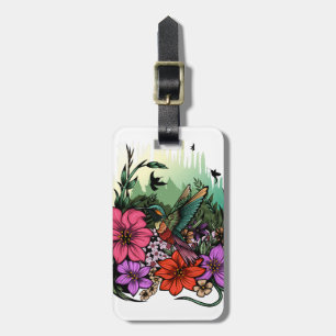 Étiquette À Bagage Jardin des colibris