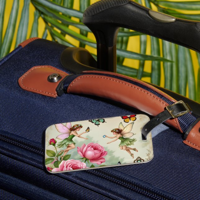 Étiquette À Bagage Jardin Enchanté des Fées Florales (Insitu Rectoal 3)