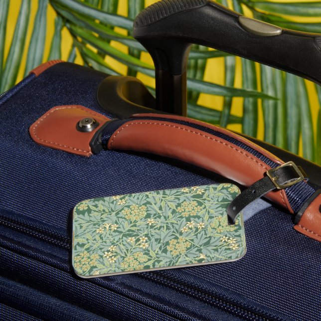 Étiquette À Bagage Jasmine, modèle de William Morris, (Insitu Rectoal 3)