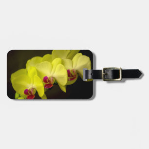 Étiquette À Bagage Jaune orchidée - étiquette de bagage