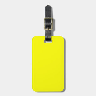 Étiquette À Bagage Jaune Uni