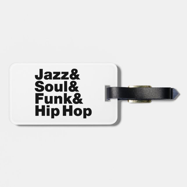 Étiquette À Bagage Jazz & Soul & Funk & Hip hop (Dos horizontal)