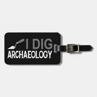 Étiquette À Bagage Je creuse l'archéologie