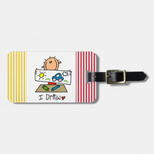 Étiquette À Bagage Je Dessine