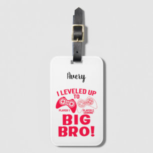 ÉTIQUETTE À BAGAGE "JE ME SUIS LEVÉ JUSQU'À GRAND BRO !