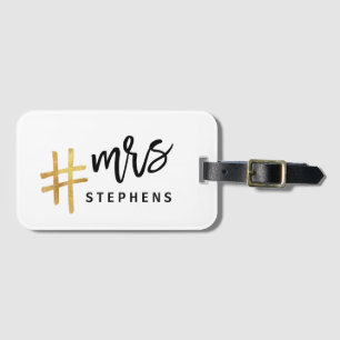Étiquette À Bagage Je me suis réveillé comme ça #marié ! MRS.