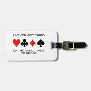 Étiquette À Bagage Je ne me fatigue jamais du grand jeu du pont
