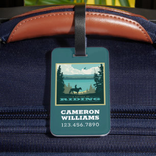 Étiquette À Bagage Je Préférerais Me Rendre