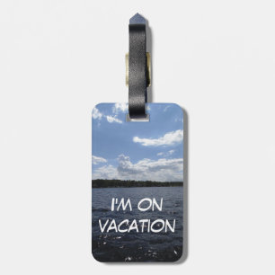 Étiquette À Bagage Je suis en voyage de vacances vacances vol
