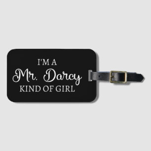 Étiquette À Bagage Je suis M. Darcy, genre de fille