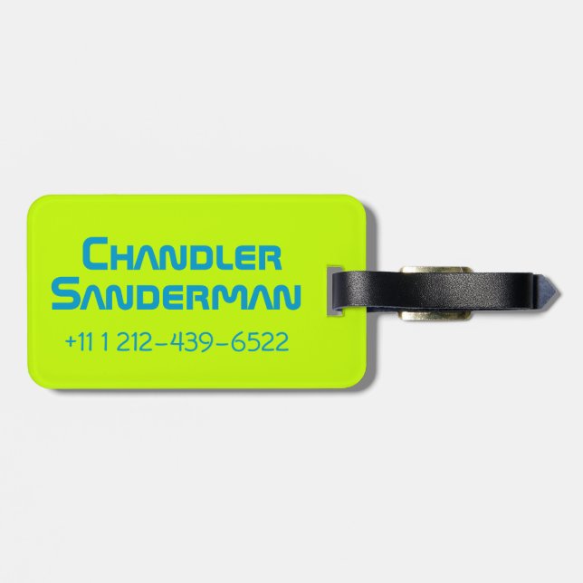 Étiquette À Bagage Je viens en paix enfants amusant alien id bagage t (Dos horizontal)