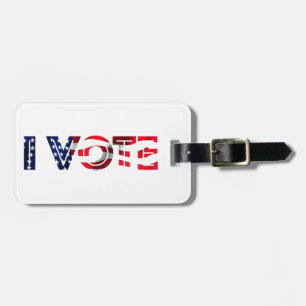 Étiquette À Bagage Je vote