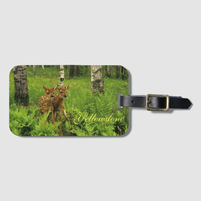 Étiquette À Bagage Jellowstone Luggage Tag-Fawn's (Devant Horizontal)