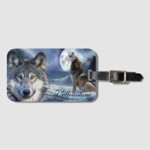 Étiquette À Bagage Jellowstone Luggage Tag Wolf