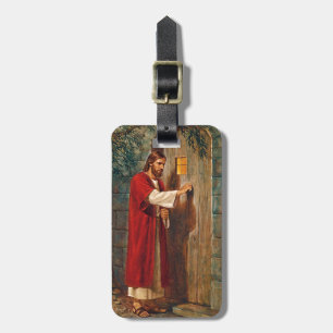 Étiquette À Bagage Jésus frappe sur la porte