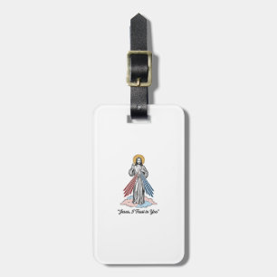 Étiquette À Bagage Jésus, je me fie à toi, design de t-shirt vintage