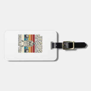 Étiquette À Bagage Jésus Le Levreur De Poids Ultime Design Vectoriel