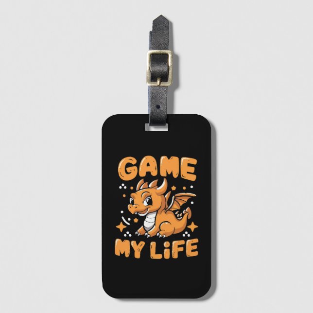 Étiquette À Bagage Jeu ma vie (Devant Vertical)