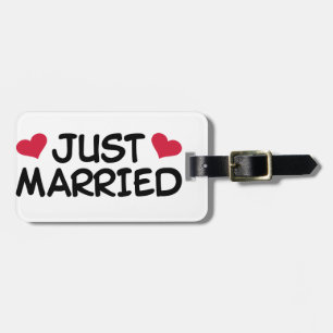 Étiquette À Bagage Jeunes Mariés Mariage
